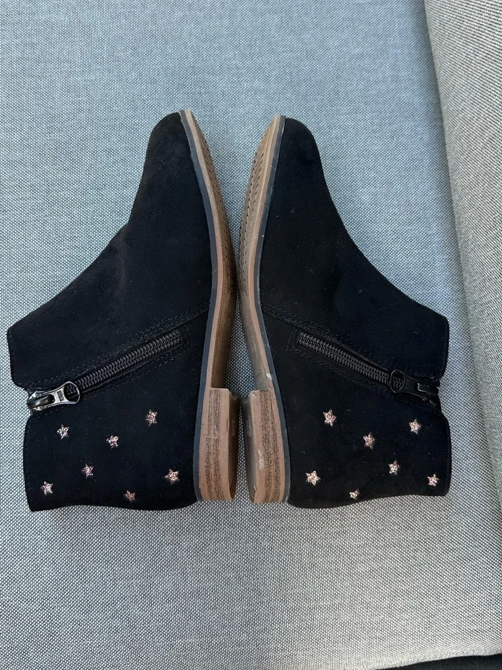 Girls Black Ankle Boots Cat & Jack -size 13